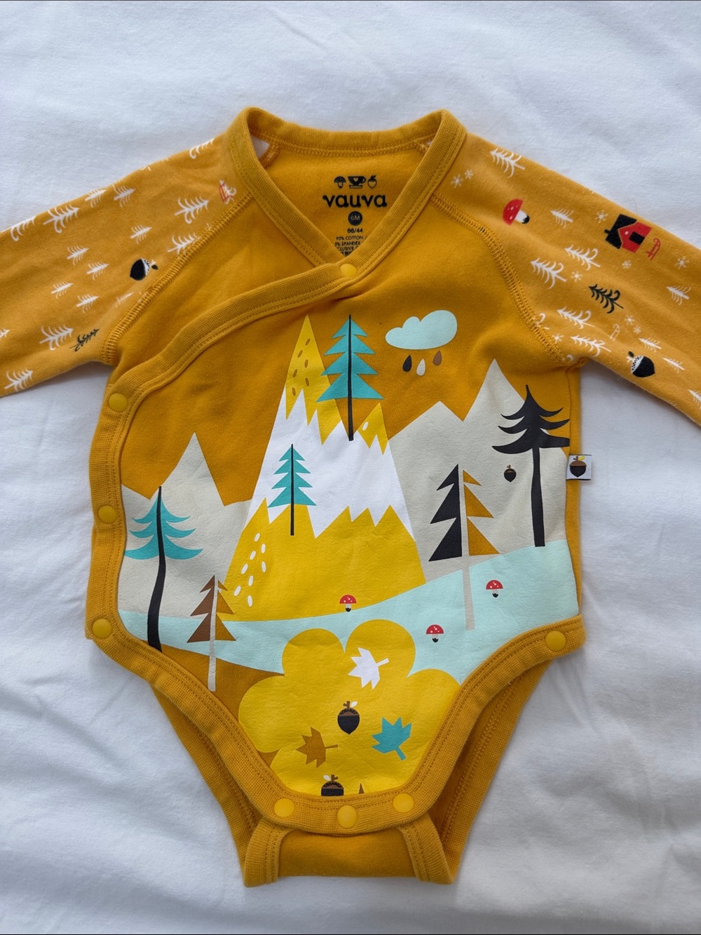 Vauva - Nordic style Mountain Print Baby One-Piece Bodysuit/Onesie